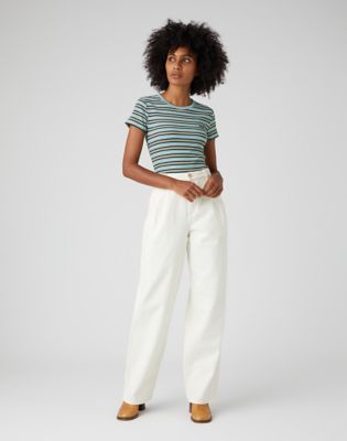 Pleated Crop Barrel Jeans | Catalog | Wrangler®