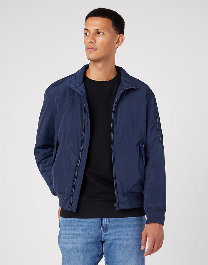 Bomber Jacket in Navy main view