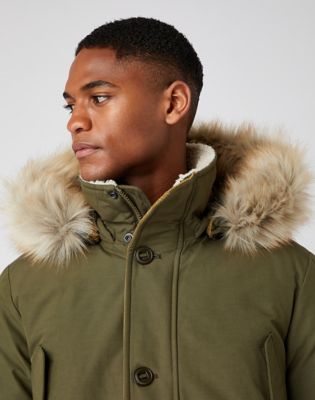 Parka jacket olive outlet green