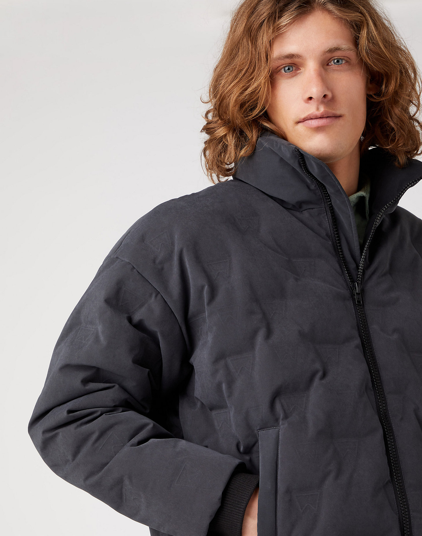 Brand Down Puffer in Faded Black alternative view 3