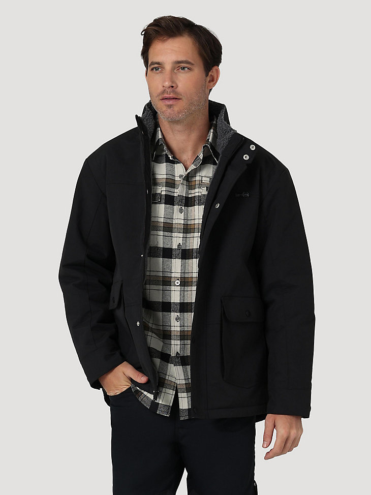 Stowable Hood Parka in Black main view
