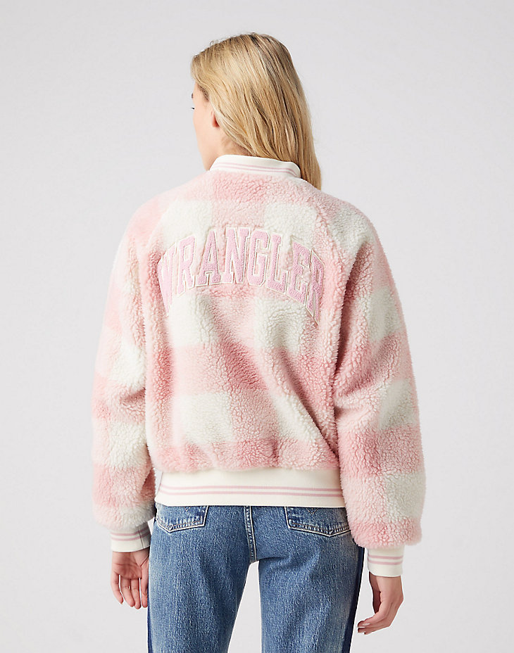 Sherpa Bomber in Silver Pink alternative view 2