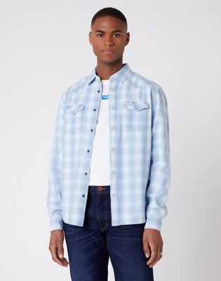 Long Sleeve Western Shirt in Light 