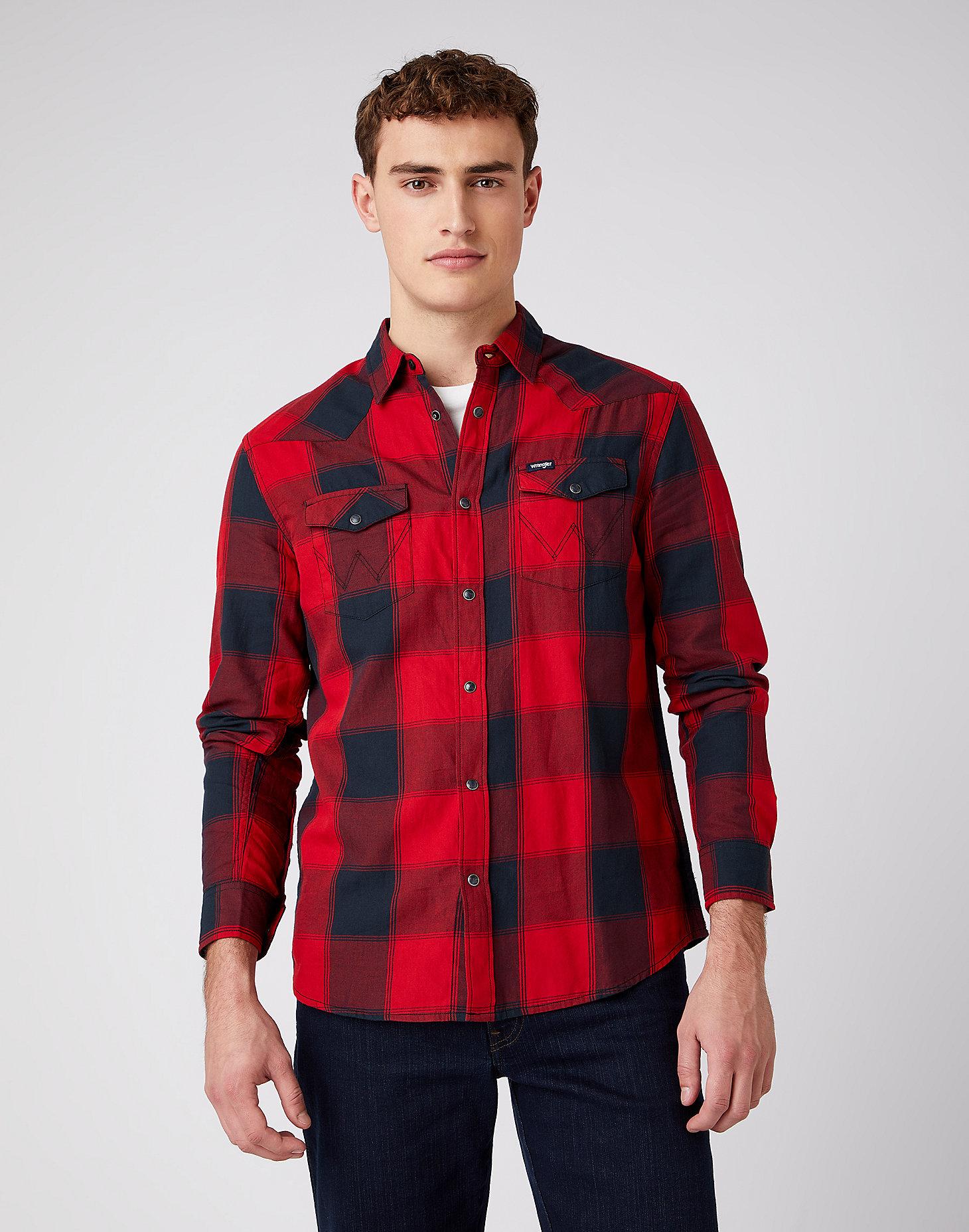 Western Shirt in Red main view