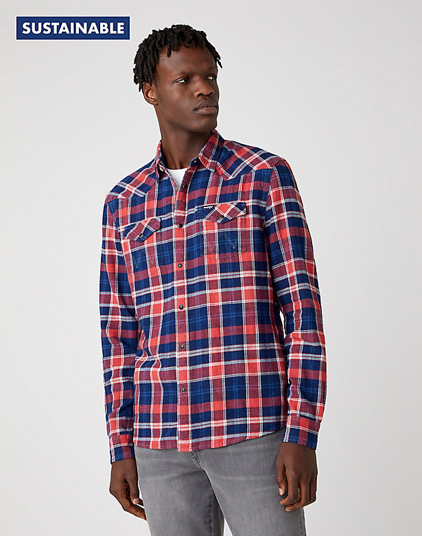 Western Shirt in Rococco Red