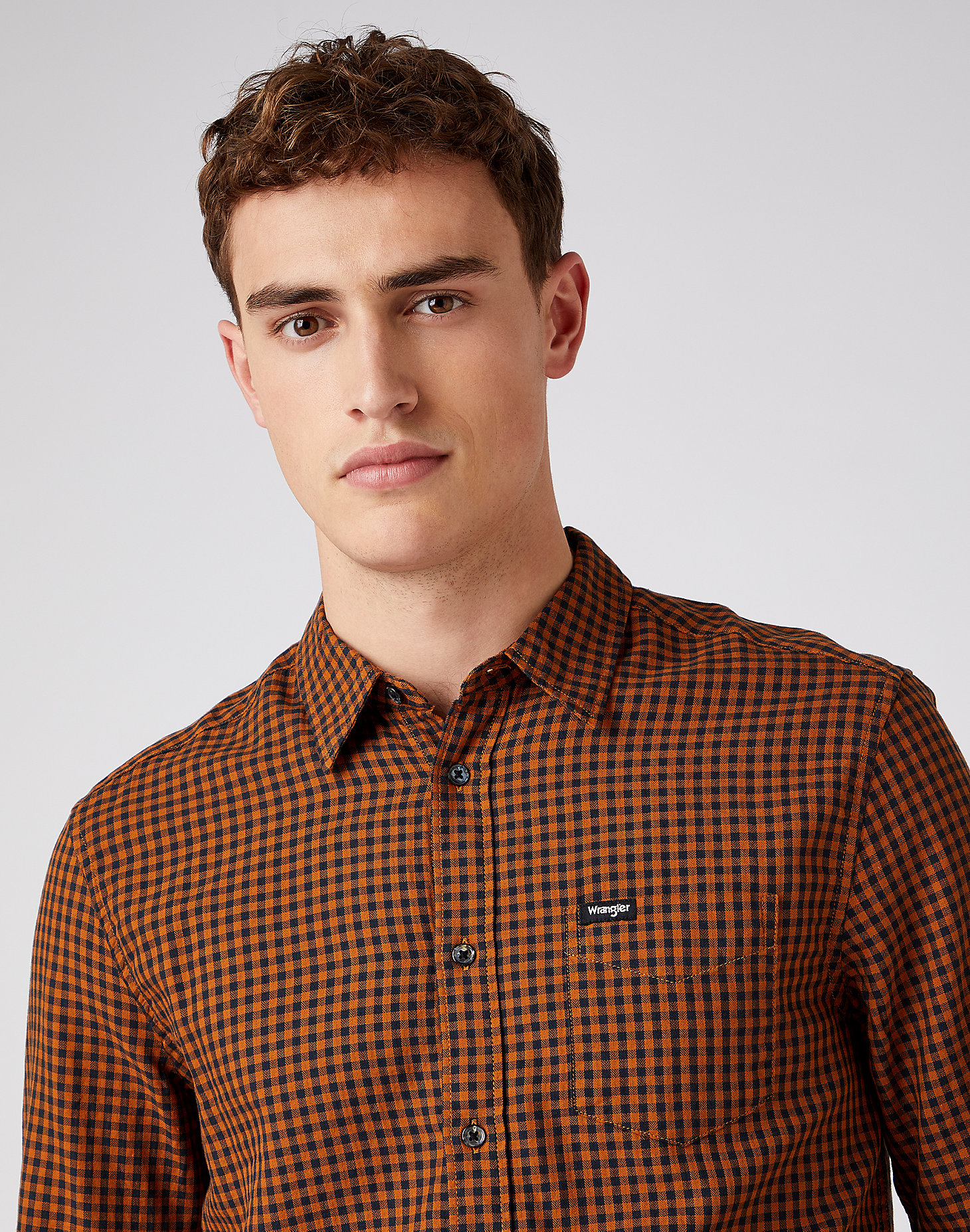 One Pocket Shirt in Nutmeg Brown main view