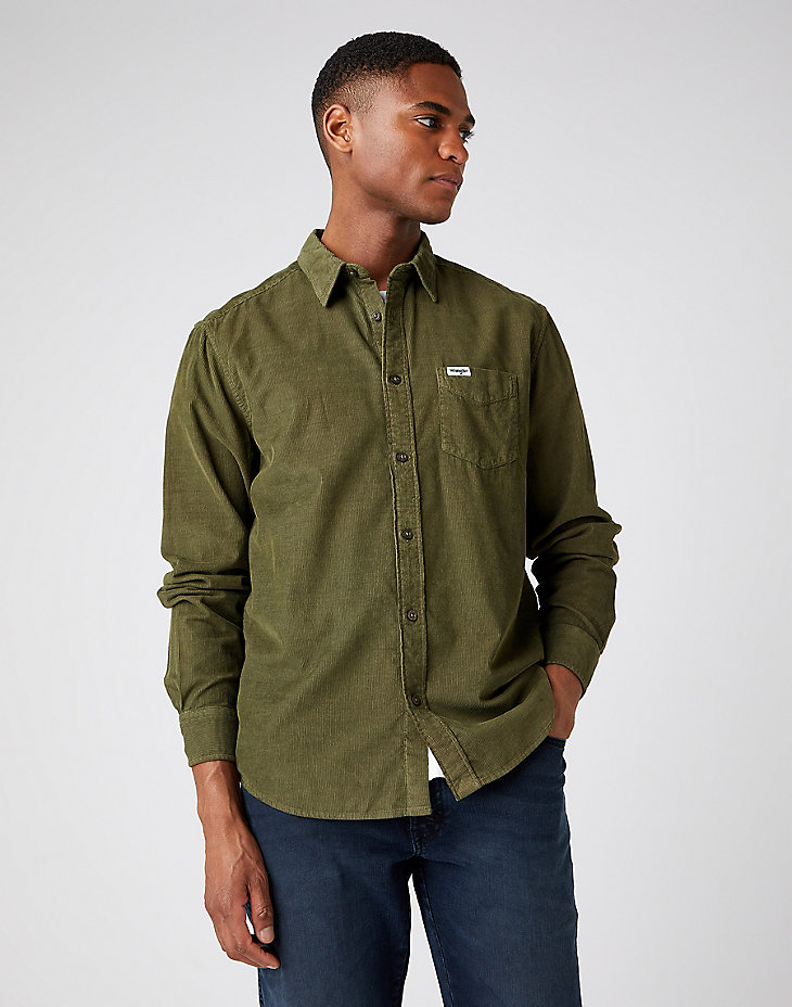 One Pocket Shirt in Ivy Green main view