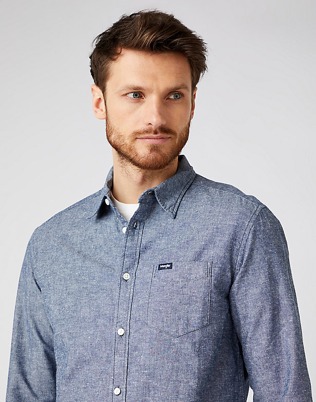 One Pocket Shirt in Navy