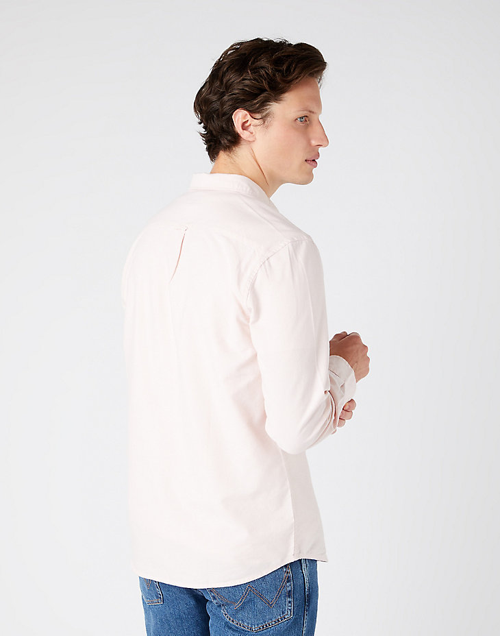 Long Sleeve One Pocket Shirt in Pearl Blush alternative view 2