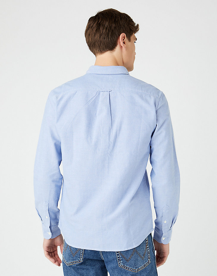 Long Sleeve One Pocket Shirt in Limoges Blue alternative view 2