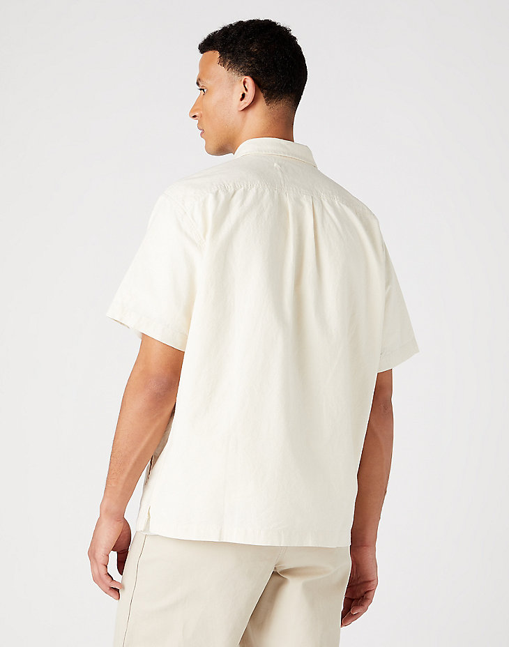 Short Sleeve Casey Shirt in Ecru Hemp alternative view 2