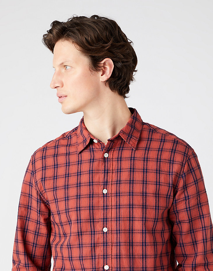 Non Pocket Shirt in Etruscan Red alternative view 3