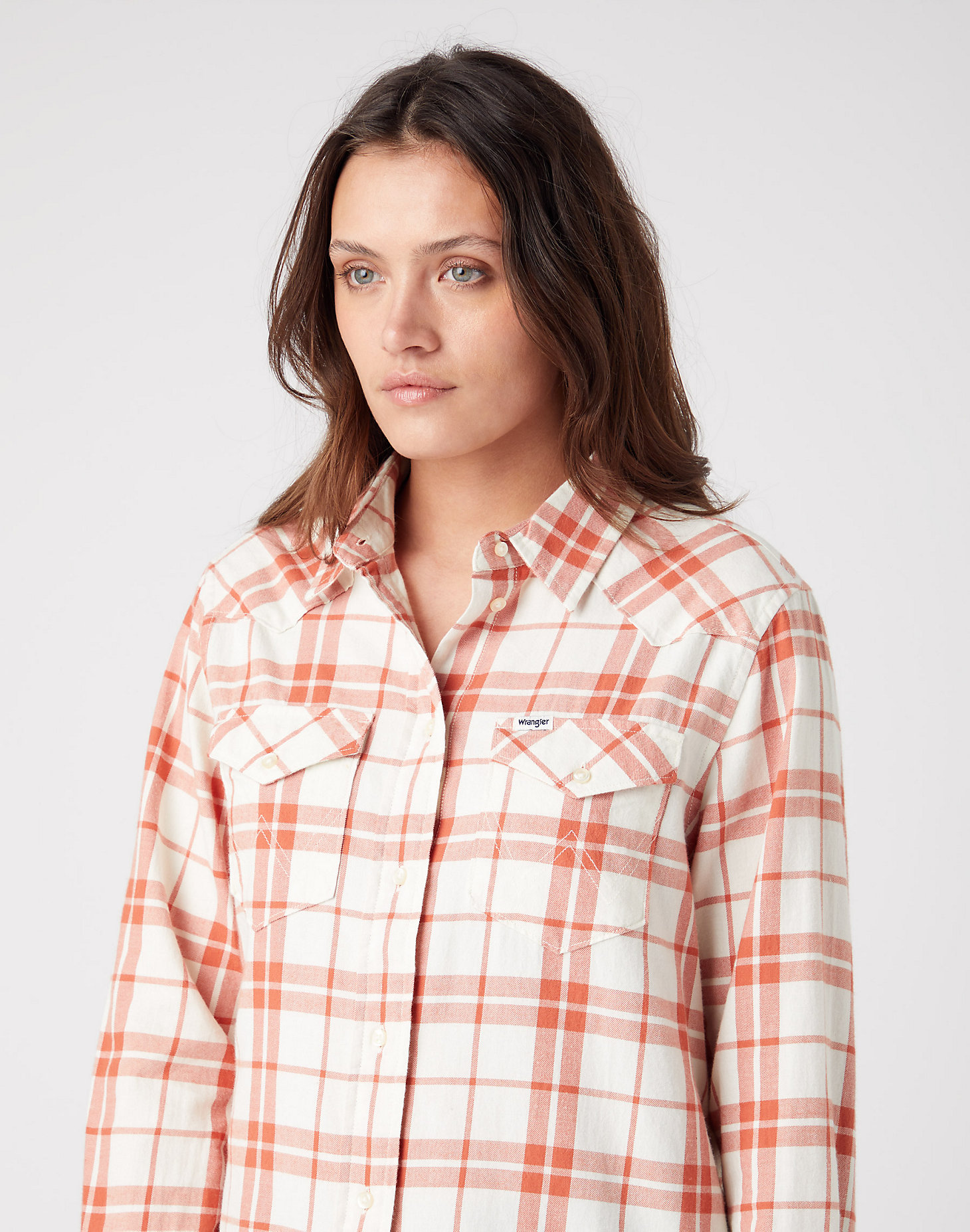 Western Check Shirt in Ginger Spice alternative view 3