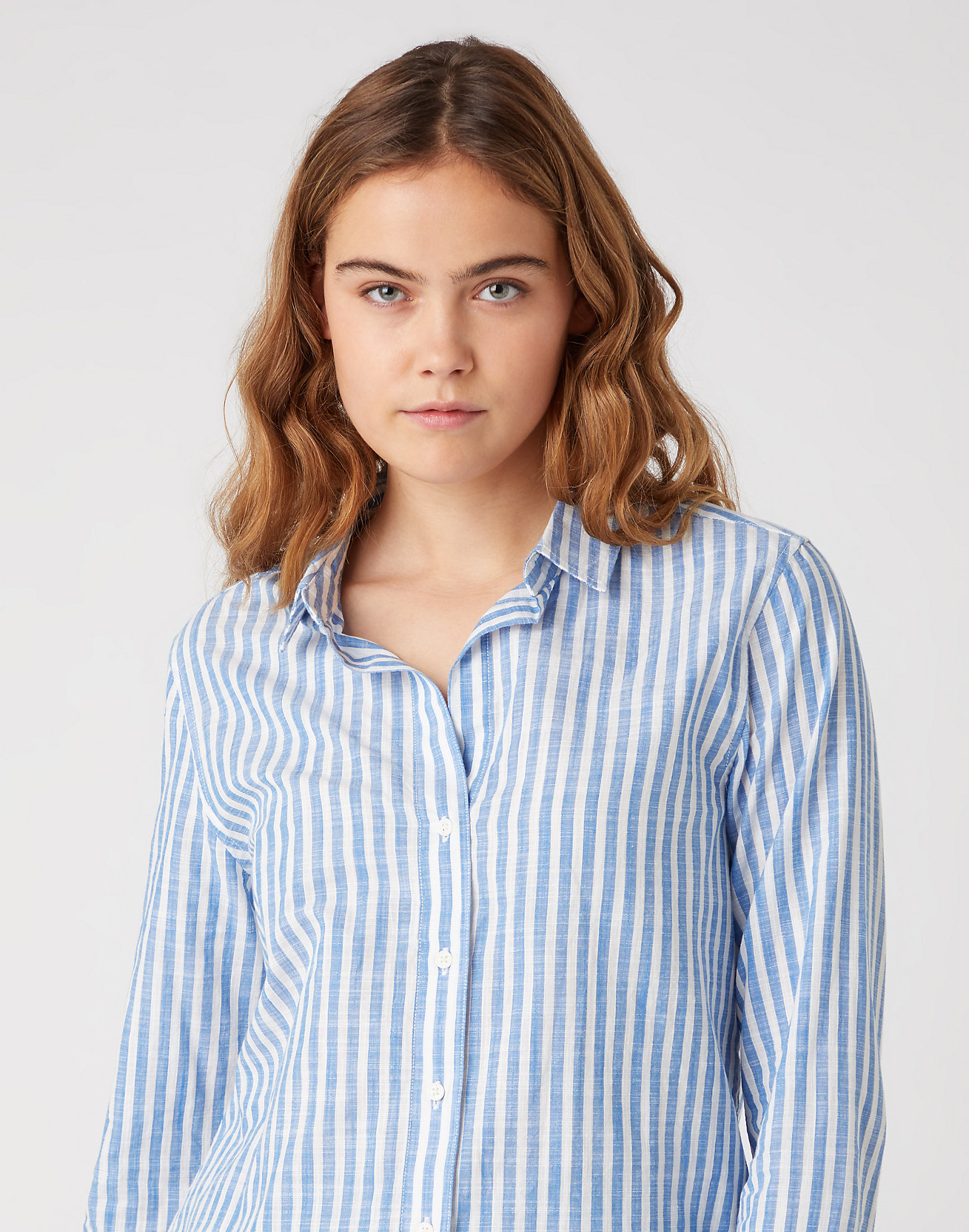 Stripe Shirt in Strong Blue
