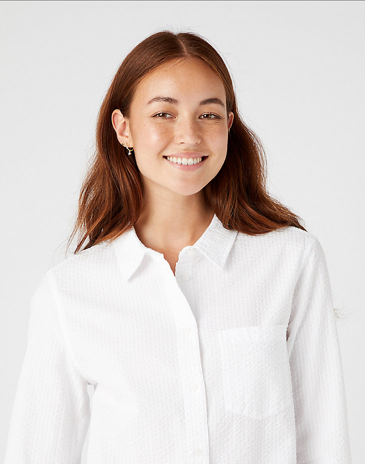 One Pocket Shirt in White main view