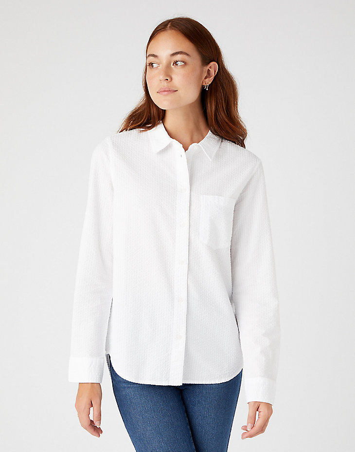 One Pocket Shirt in White alternative view