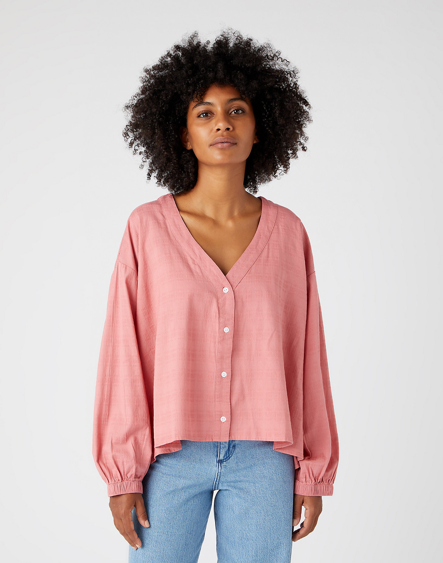 Cottage Shirt in Dusty Rose main view