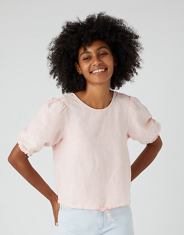 Puff Sleeve Shirt in Rose