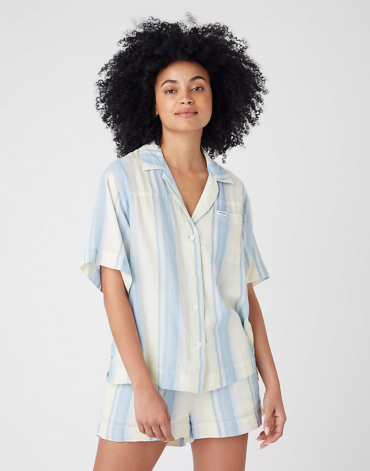 Oversized Resort Shirt in Omphalodes Blue main view