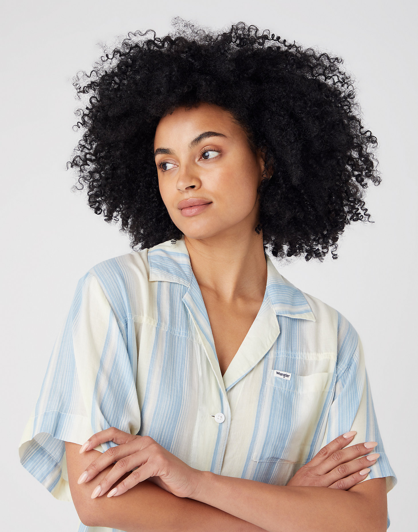 Oversized Resort Shirt in Omphalodes Blue alternative view 3