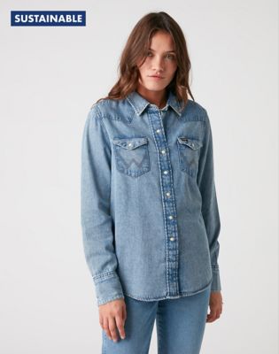 Wrangler icons sales denim shirt