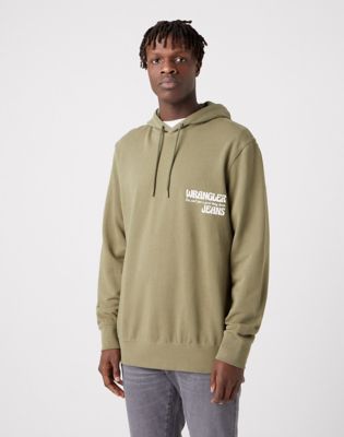 Slogan Hoodie in Deep Lichen Green Catalog Wrangler