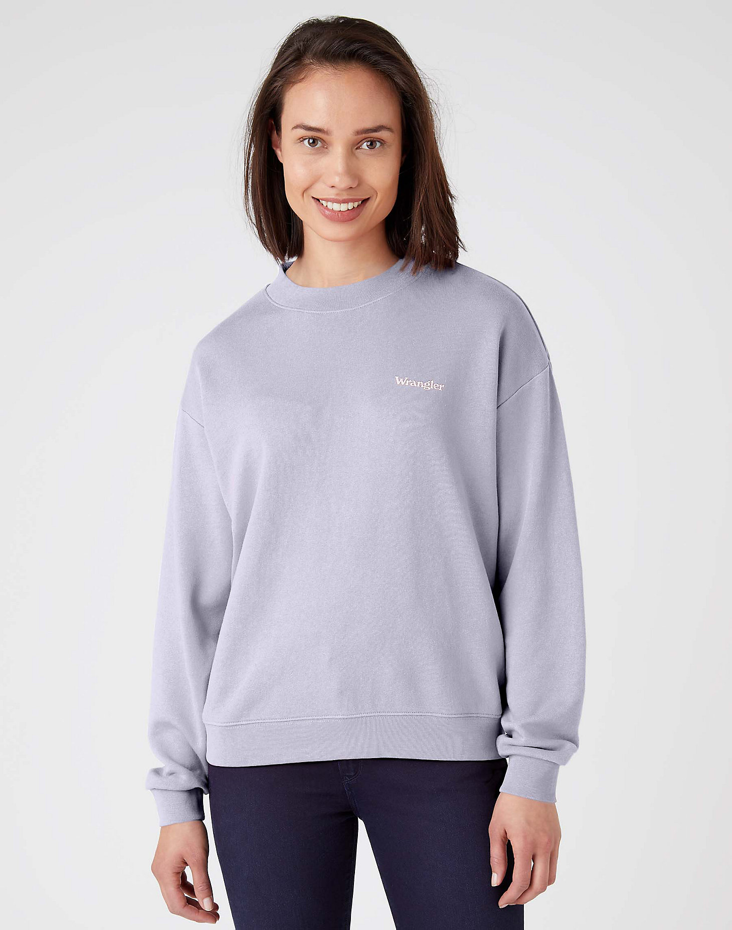 Retro Logo Sweater in Heirloom Lilac main view