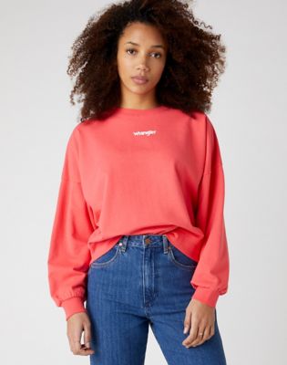 Pink wrangler online sweatshirt