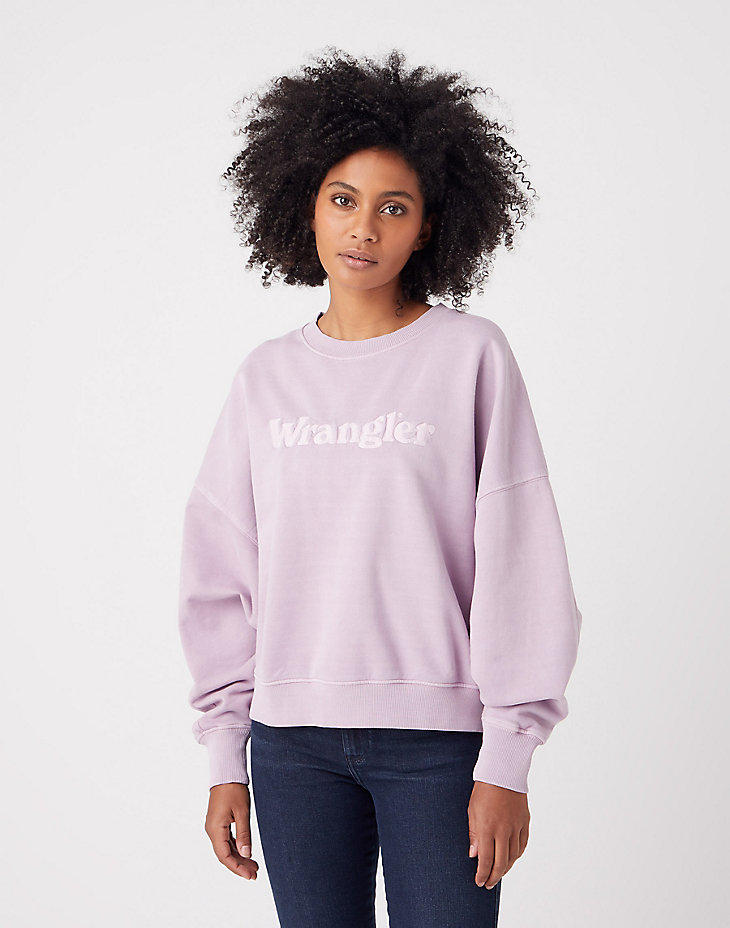 Relaxed Sweatshirt in Natural Violet main view