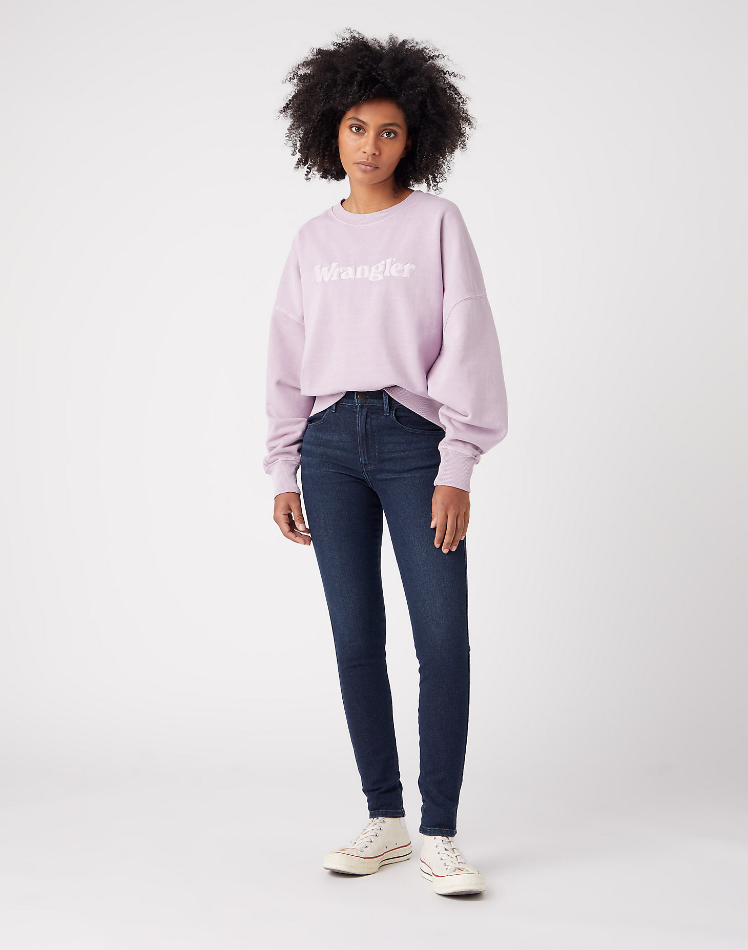 Relaxed Sweatshirt in Natural Violet alternative view 1