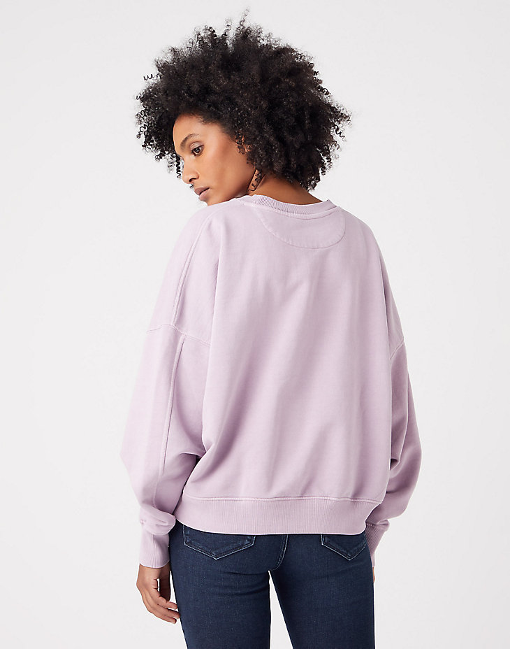 Relaxed Sweatshirt in Natural Violet alternative view 2
