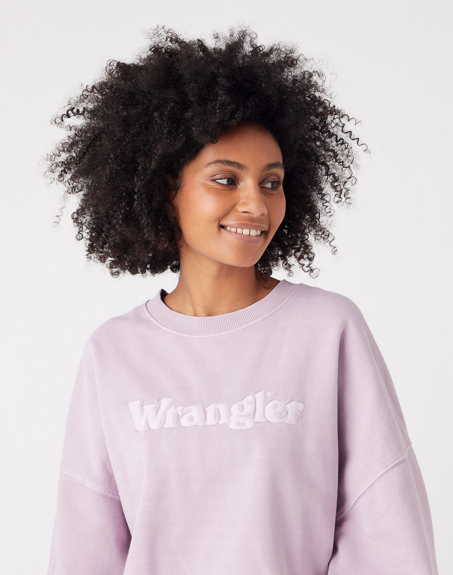 Relaxed Sweatshirt in Natural Violet alternative view 3