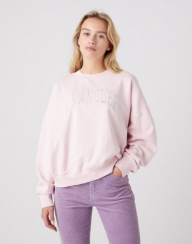 Relaxed Sweatshirt in Chalk Pink
