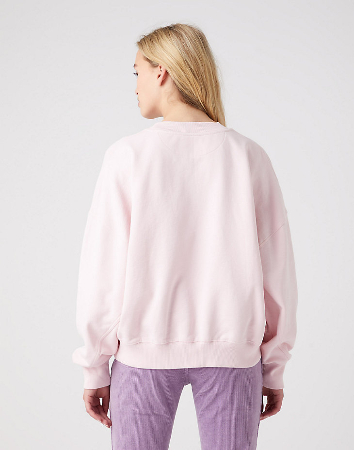 Relaxed Sweatshirt in Chalk Pink alternative view 2