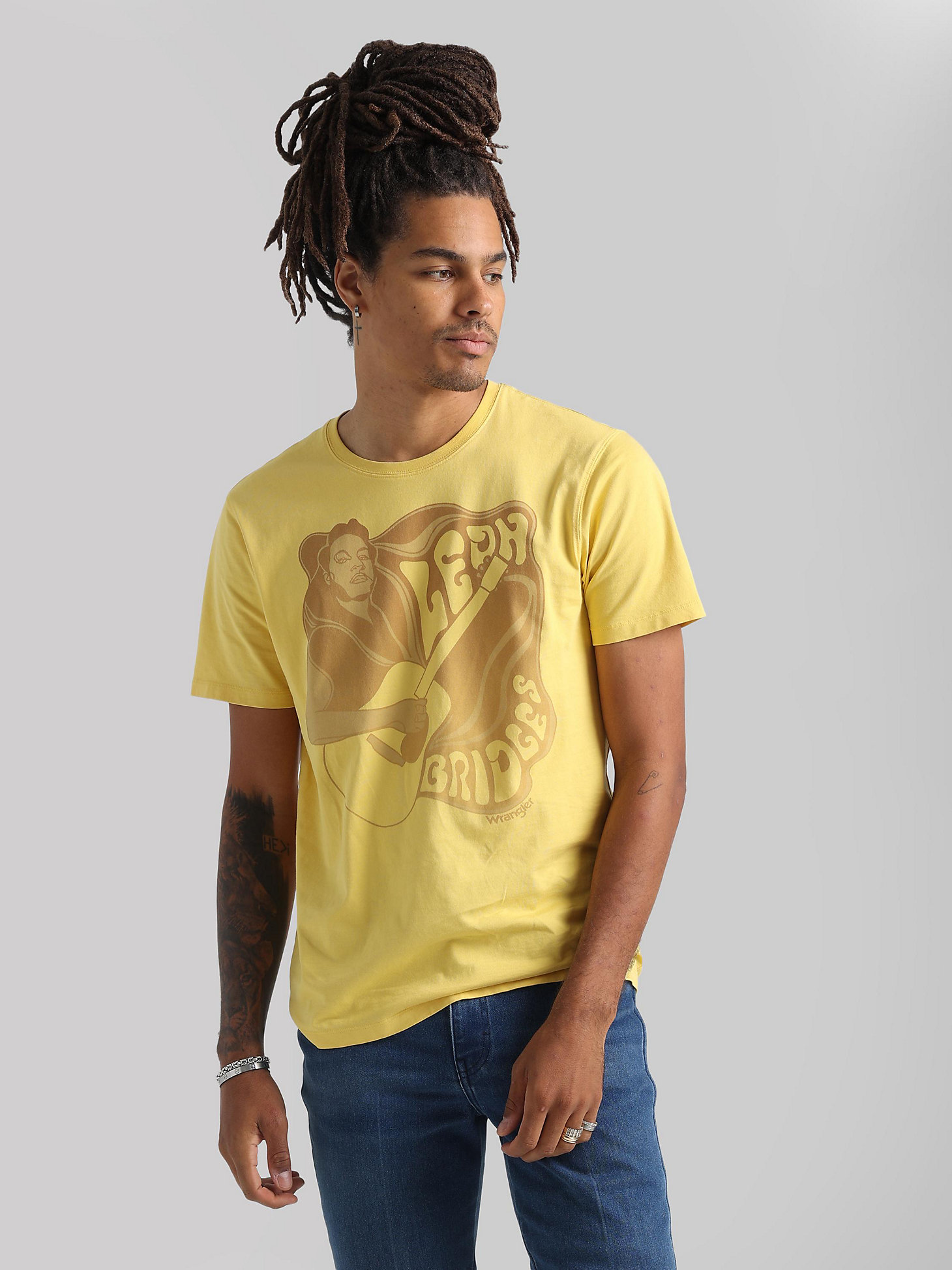 Poster Tee in Faded Gold main view