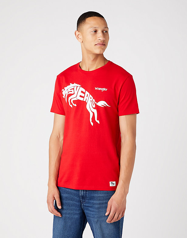 75th Anniversary Tee in Chinese Red