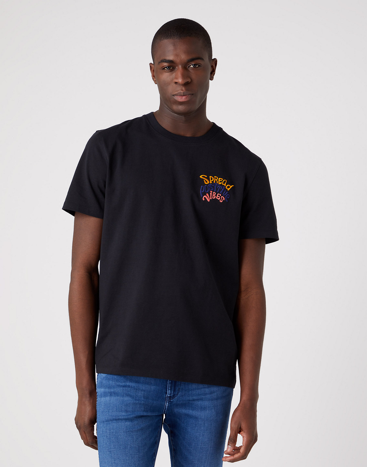 Positive Vibes Tee in Black main view