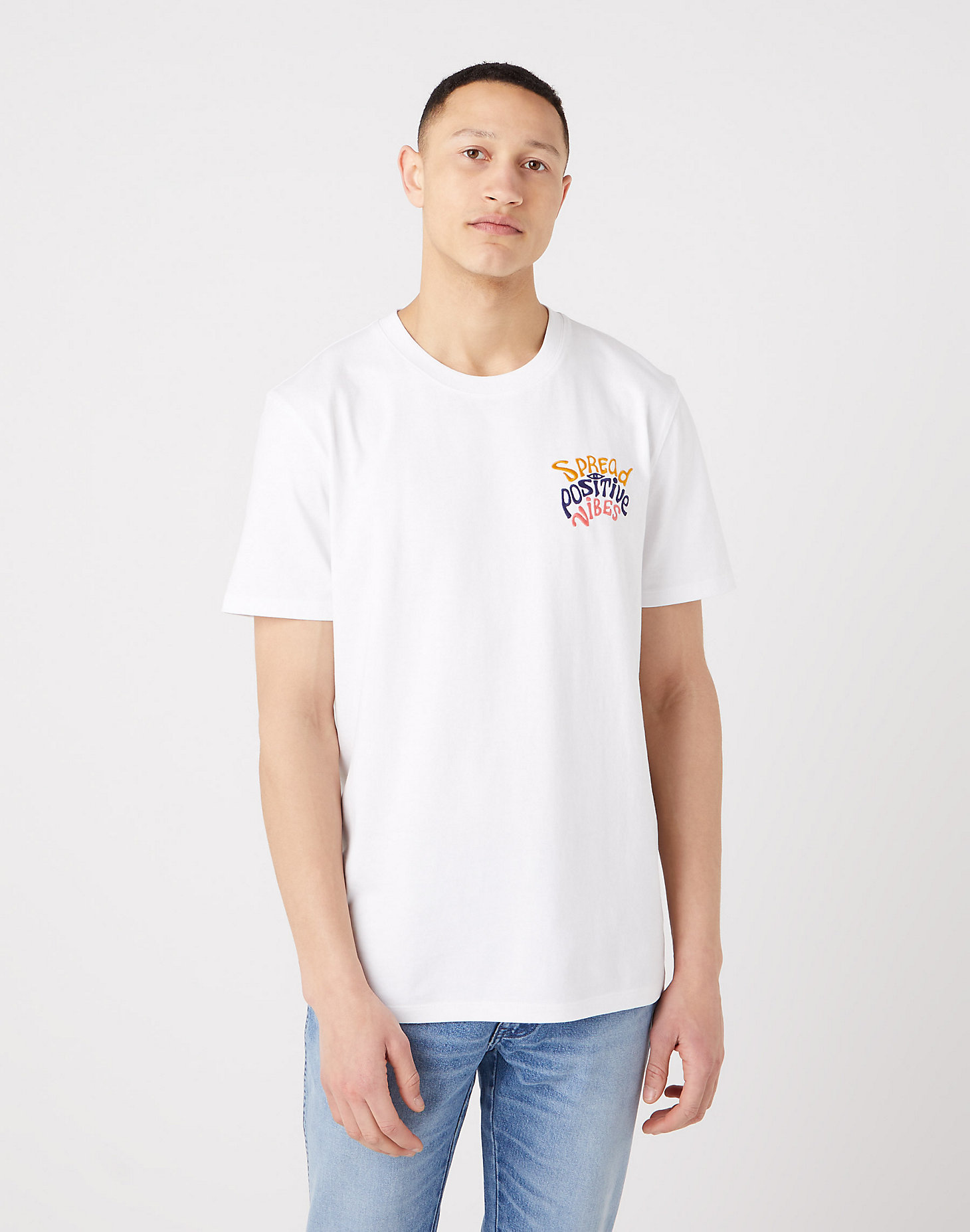 Positive Vibes Tee in White main view