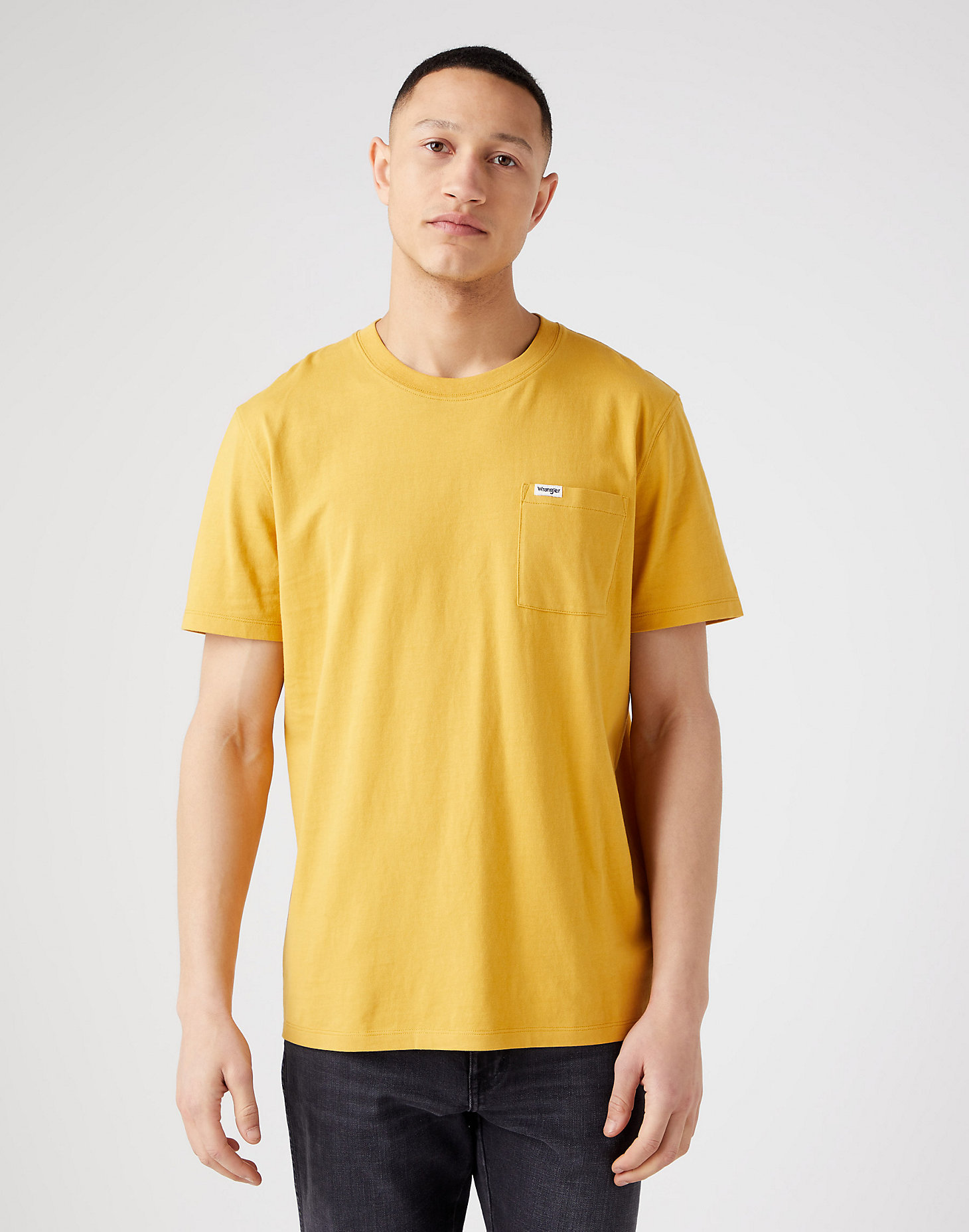 Pocket Tee in Golden Spice main view