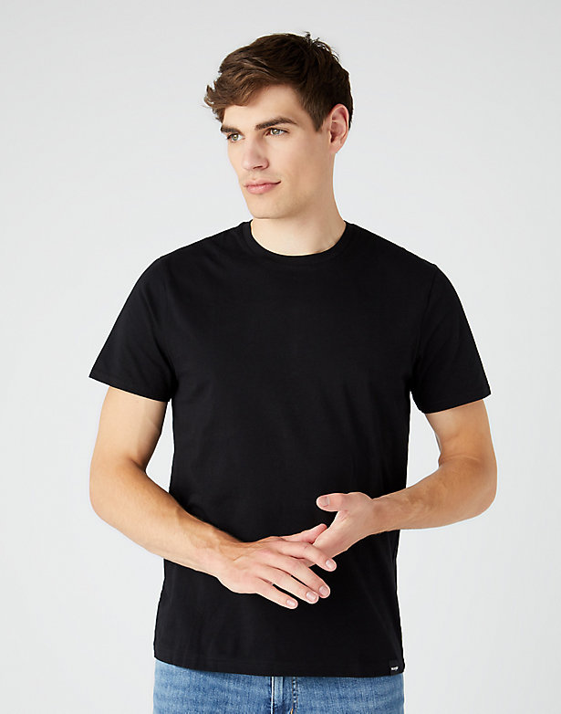 Short Sleeve Two Pack Tee in Black and White