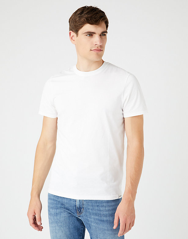 Short Sleeve Two Pack Tee in White