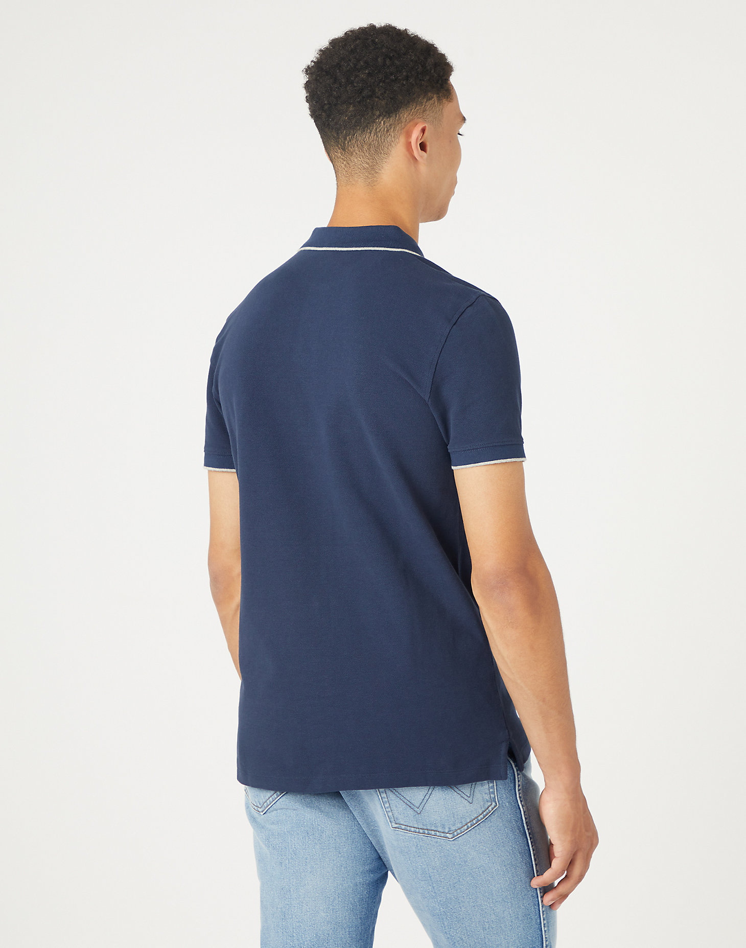Polo Shirt in Navy alternative view 2