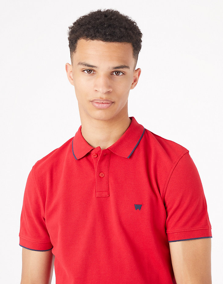 Polo Shirt in Red alternative view 3