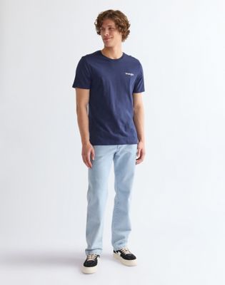 Two-Pack Regular Sign Off Tees in Real Navy & White