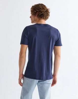 Two-Pack Regular Sign Off Tees in Real Navy & White