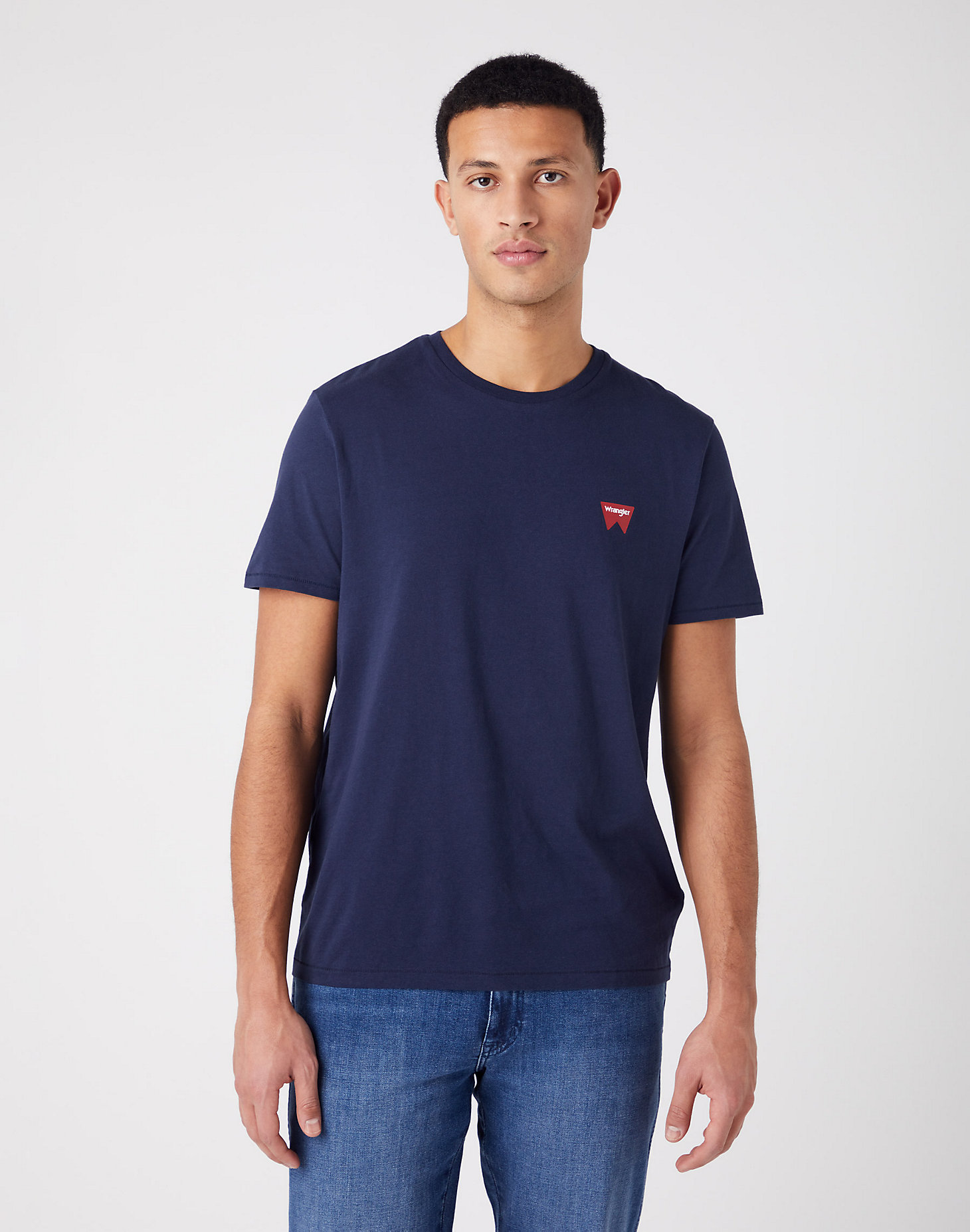 Sign Off Tee in Navy main view