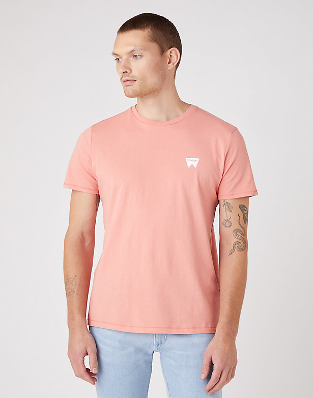 Sign Off Tee in Spiced Coral