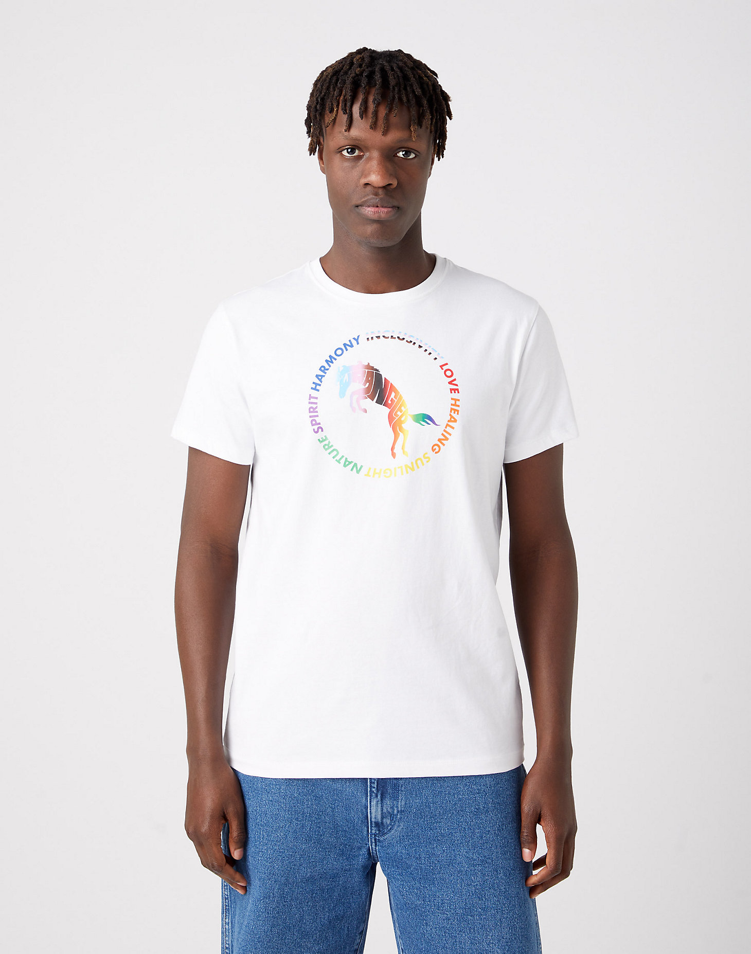 Pride Tee in White main view