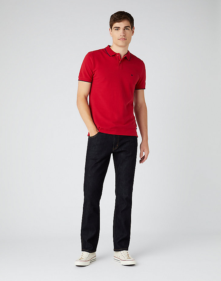 Short Sleeve Pique Polo in Red alternative view