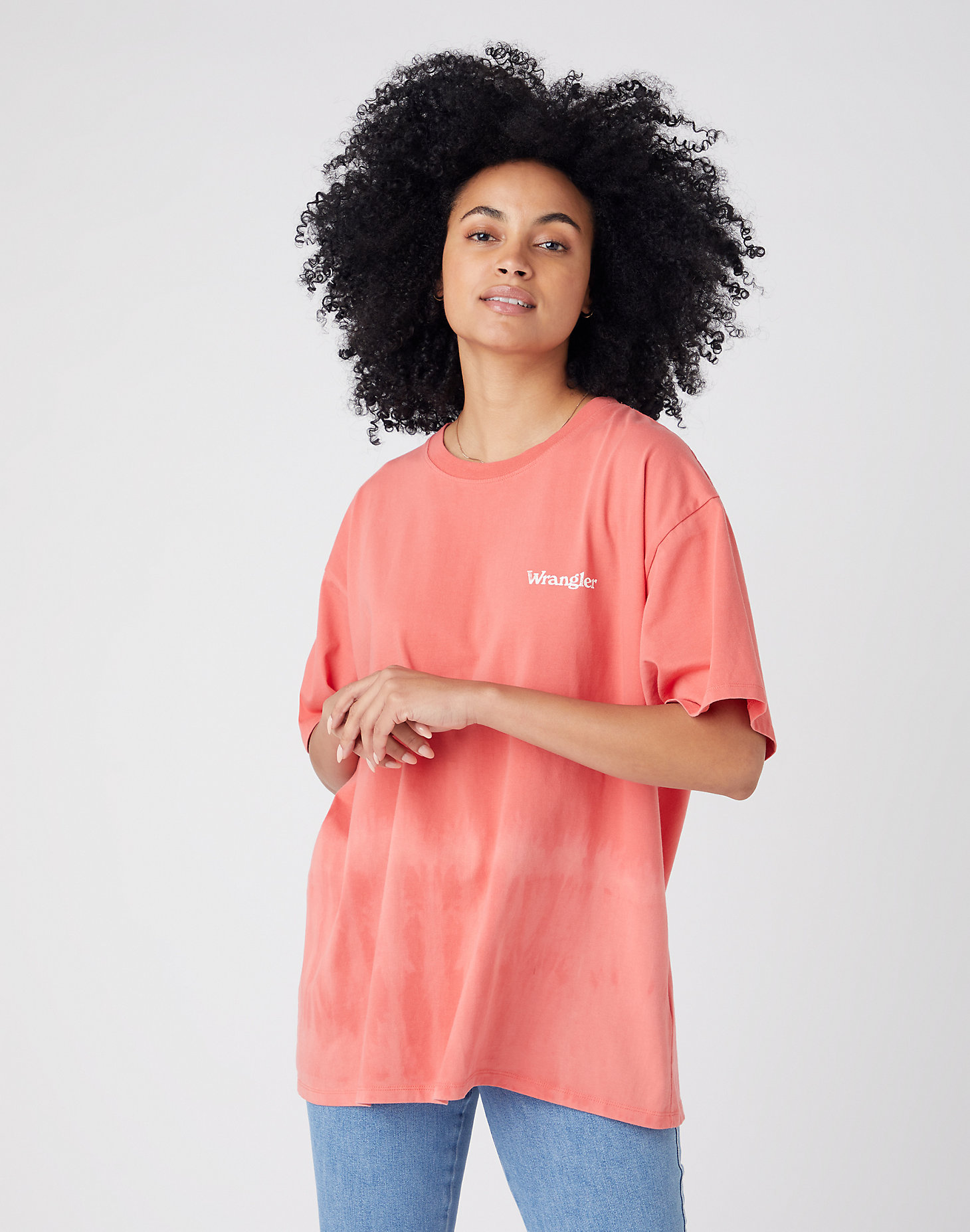 Oversized Tee in Spiced Coral main view